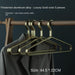 Aluminum Clothes Hanger Storage Solution for Men's Closet