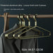 Sturdy Aluminum Clothes Hanger Organizer for Men's Wardrobe