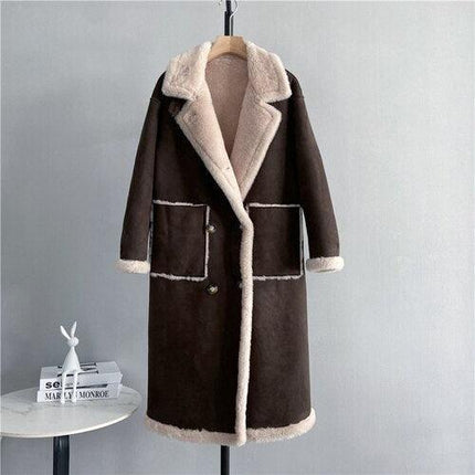 Luxurious Lamb Fur Elegance: The Ultimate Winter Coat for Style Enthusiasts