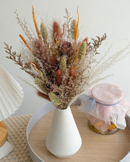 Charming Floral Bunny Tail Decor Ensemble