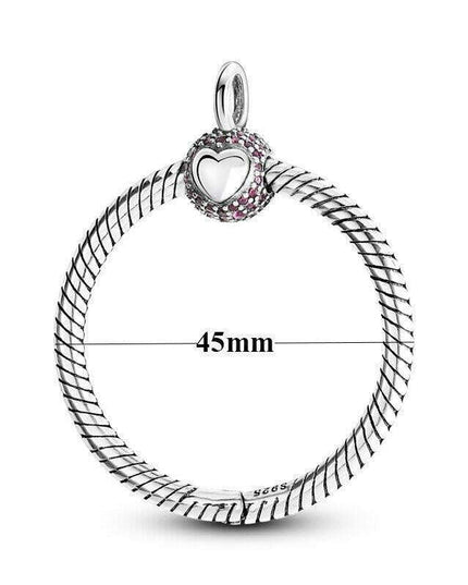 Elegant Customizable 925 Silver O Pendant Necklace for Women - Essential Minimalist Accessory
