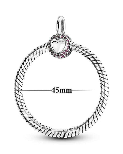 925 Sterling Silver Chic O Charm Pendant - A Perfect Stylish Gift for Her