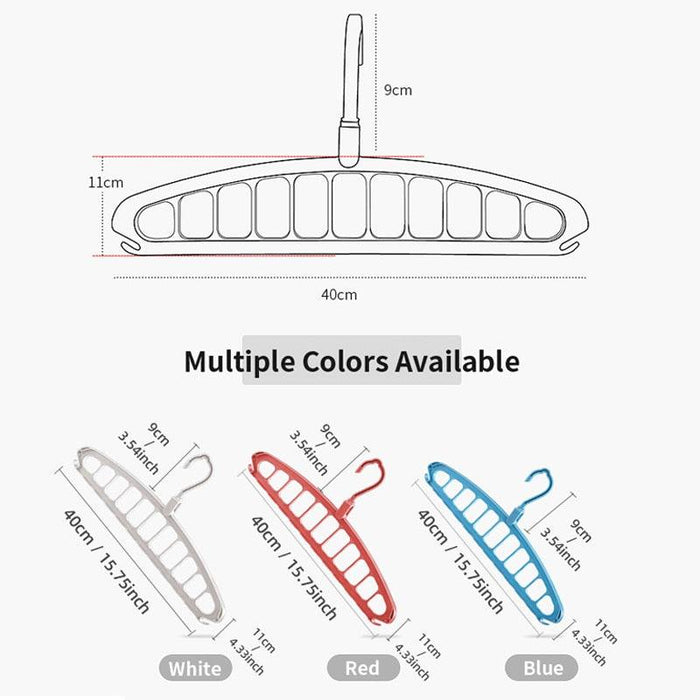 Closet Maximizer Organizer Set with Versatile Hanging Rack and Scarf Holder