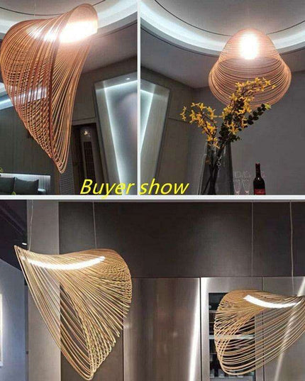 Nordic Inspired Wooden LED Pendant Lights: Illuminate Your Space with Modern Elegance