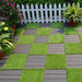 Artificial Grass Turf Tiles - Self-Draining Pet Lawn Mat for House Decoration and Balcony - 6/12PCS