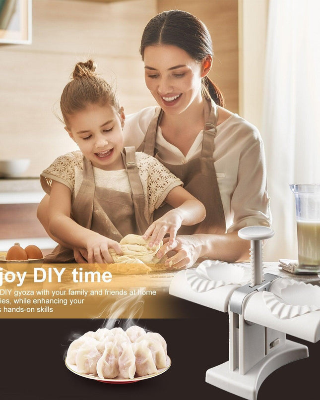 Dumpling Master: Premium Press with Built-In Storage Solution