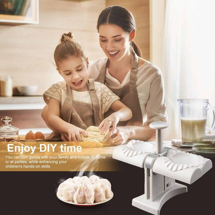 Dumpling Press with Ergonomic Design and Storage Lock