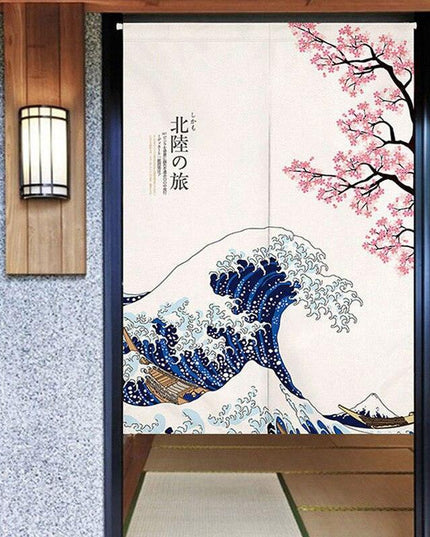 Elegant Japanese Noren Curtain: Premium Polyester Door Decor for a Stylish Upgrade