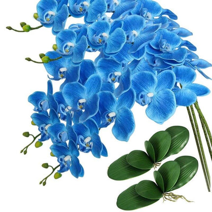 Stunning 40-Inch Faux Phalaenopsis Orchid Arrangement with Butterfly Accents