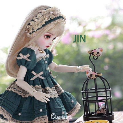 Enchanting Customizable Jin Young Doll in Stylish Lolita Attire