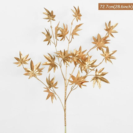 Radiant Golden Faux Botanicals for Home Décor and Celebrations