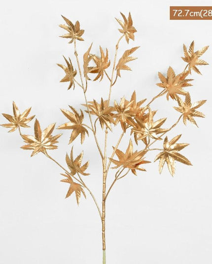 Radiant Golden Faux Botanicals for Home Décor and Celebrations