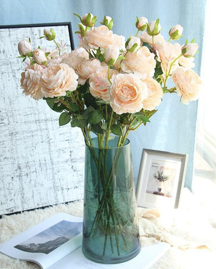 Chic 61CM Faux Peony Stem - Effortless and Timeless Floral Accent for Any Space