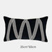 Dual-Pattern Geometric Pillow Sham