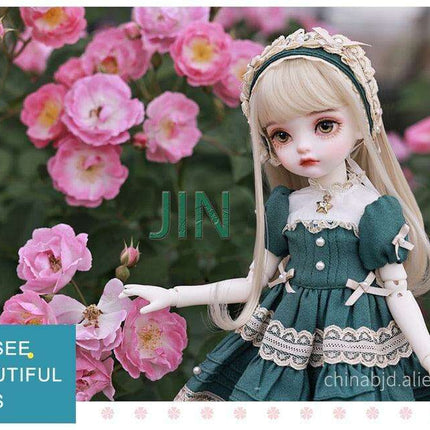 Enchanting Customizable Jin Young Doll in Stylish Lolita Attire