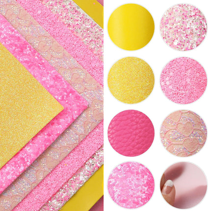 Dazzling DIY Glitter Craft Collection - 5 Sparkling Sheets