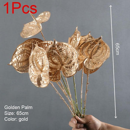 Elegant Golden Maple Leaf Home Decor Accent - Stunning Decorative Piece