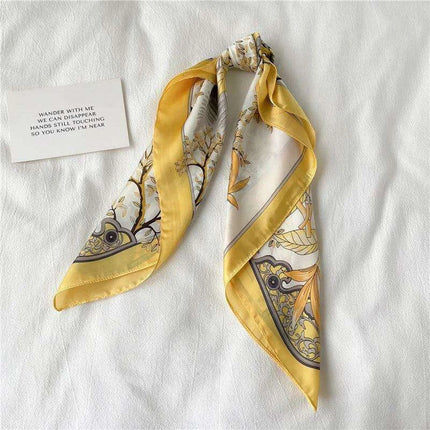 Elegant 70x70CM Printed Polyester Scarf for Timeless Style