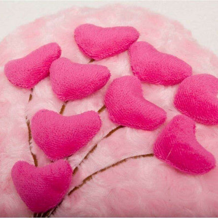 Luxurious Heart-Shaped Velvet Rose Plush Cushion - The Perfect Cozy Gift for Loved Ones