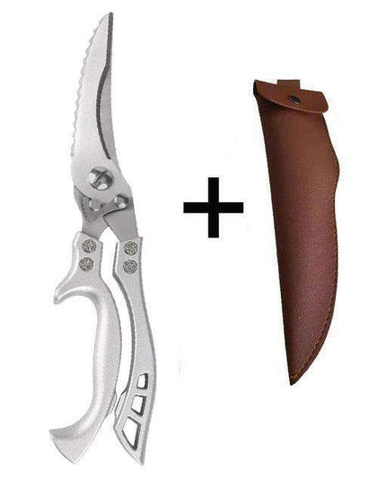 Versatile Precision Kitchen Scissors - Effortlessly Cut Through Meat, Bones, and Vegetables
