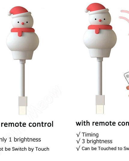 Enchanting Bunny LED Night Light with Cat Remote: Delightful Glow for Kids