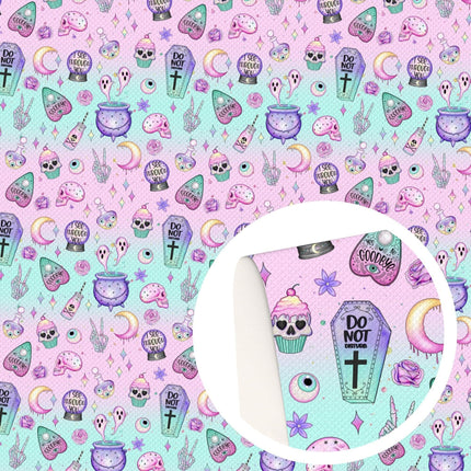 Halloween-Themed Leather Craft Sheets - Ghost & Pumpkin Designs for DIY Projects