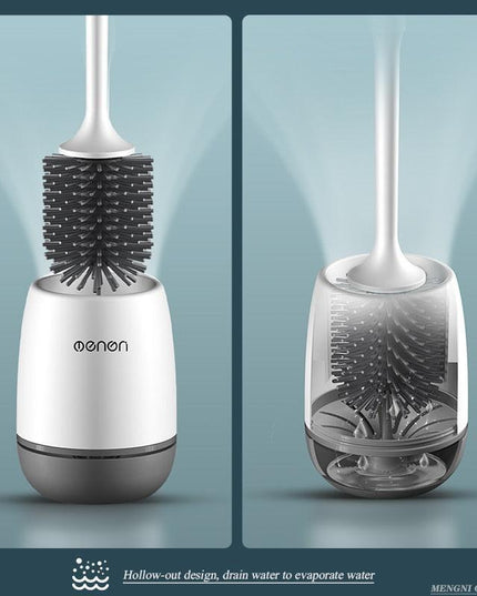 Premium Silicone Toilet Brush Set with Quick-Dry Technology and Adaptable Installation Choices