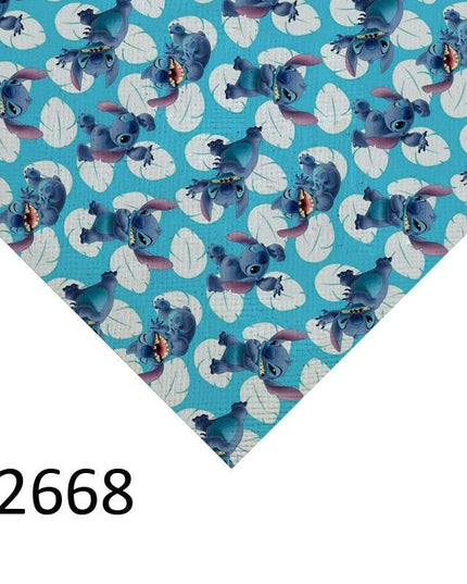 Lilo and Stitch Cartoon Vinyl Faux Leather Crafting Sheet: Ignite Your Imagination