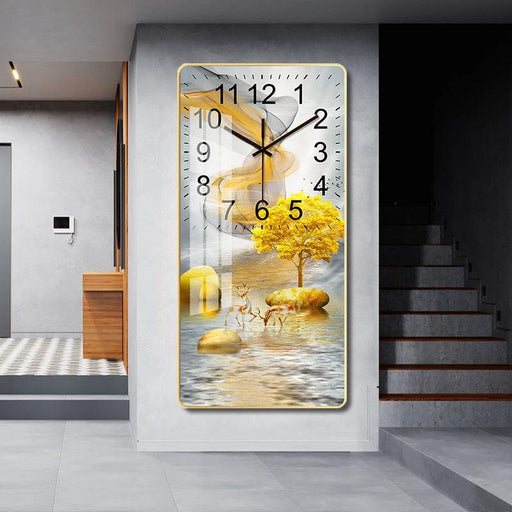 Silent Quartz Rectangular Wall Clock