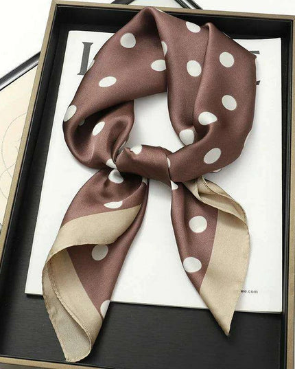Elegant Leopard Print Silk Scarf - Premium Women's Fashion Accessory