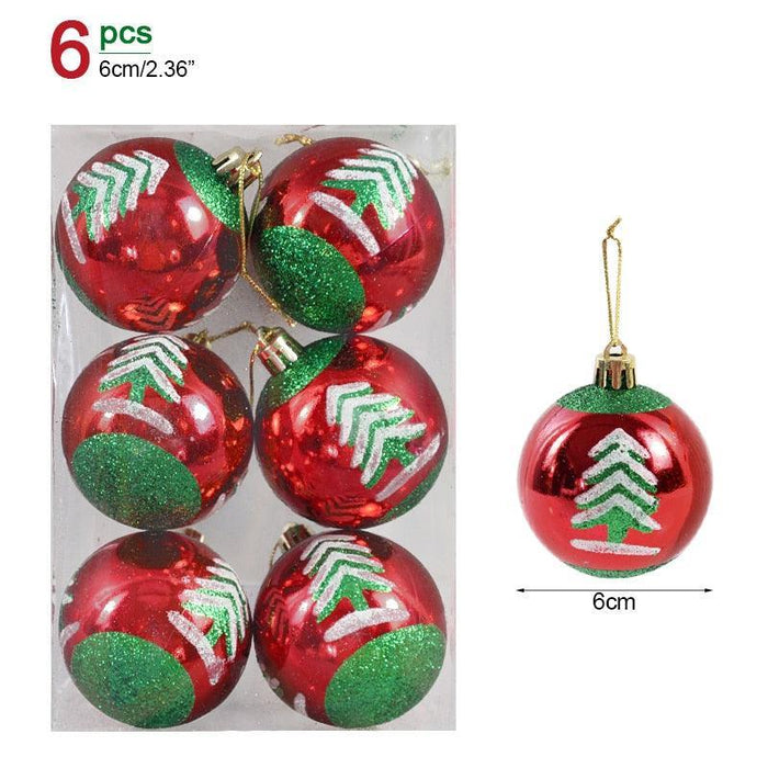 Festive Glittering Holiday Bauble Set