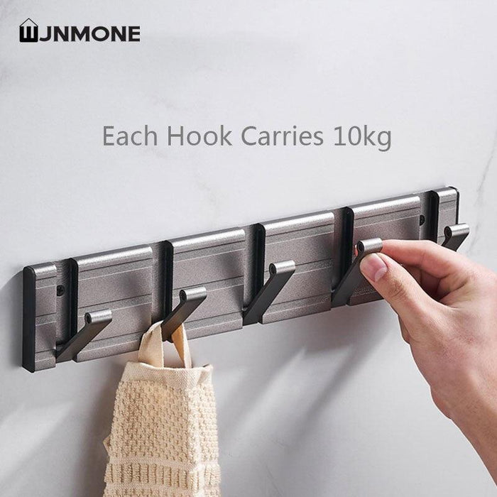 Sleek Grey Aluminum Hooks for Chic Home Storage