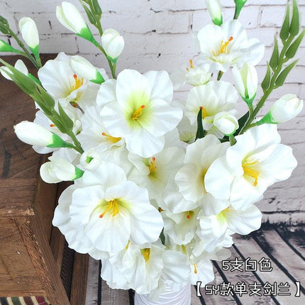 Luxurious Silk Gladiolus Stem for Exquisite Weddings and Home Decor