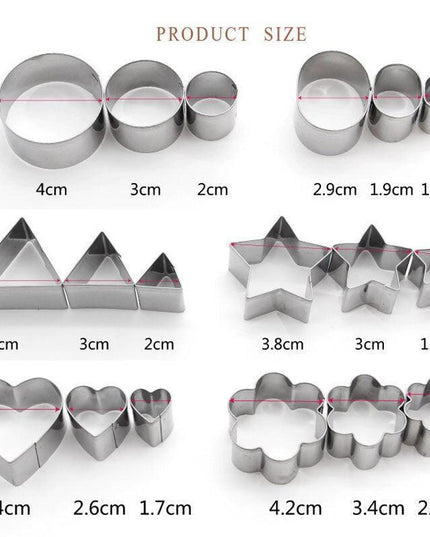 Creative Baking Bliss: 24-Piece Premium Stainless Steel Cookie Cutter Collection