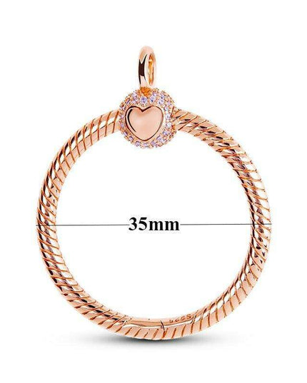 925 Sterling Silver Chic O Charm Pendant - A Perfect Stylish Gift for Her