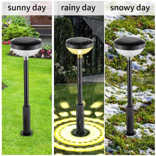 Solar Powered RGB Color Changing Pathway Lights with Warm Light Option