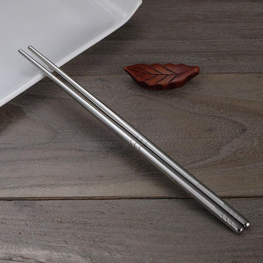 Elegant Stainless Steel Chopsticks: Luxurious Set for Dining Connoisseurs