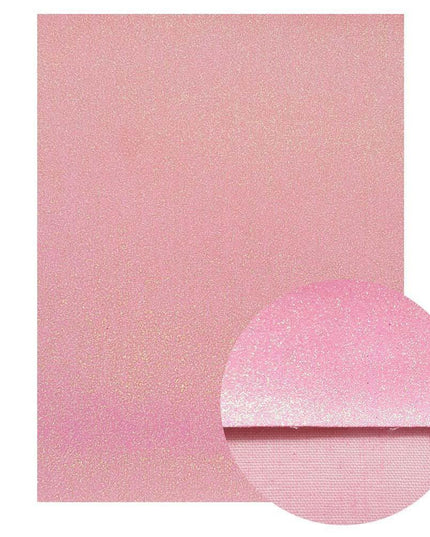 Lustrous Black and Gold Glitter Faux Leather Craft Sheet for Exceptional DIY Projects