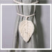 Nordic Charm: Hand-Woven Cotton Rope Curtain Tiebacks with Tassel Embellishments