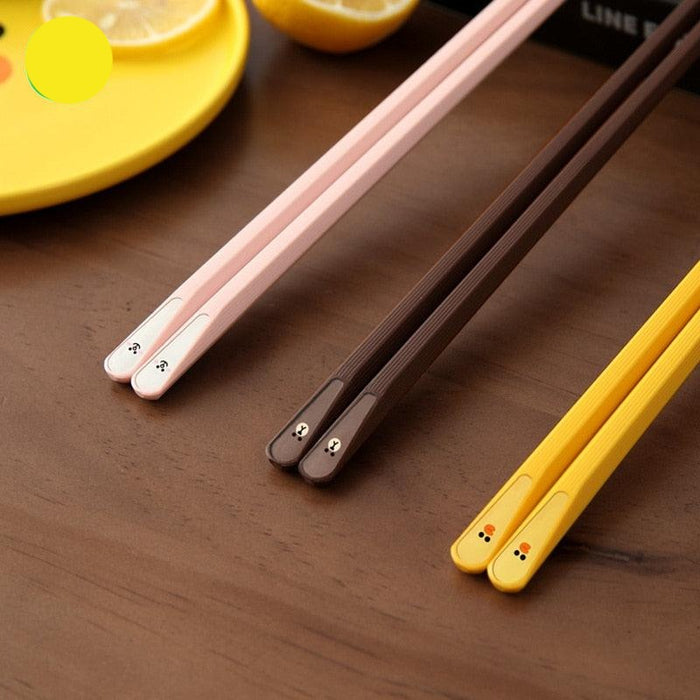 Elevate Your Dining Experience with Line Friends Cute Cartoon Chopsticks Set