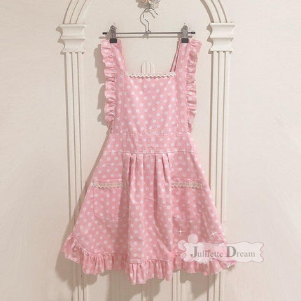 Elegant Korean Lace Cooking Apron for Stylish Chefs