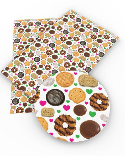 Whimsical Cake Candy Faux Leather Crafting Kit for DIY Accessories and Bags