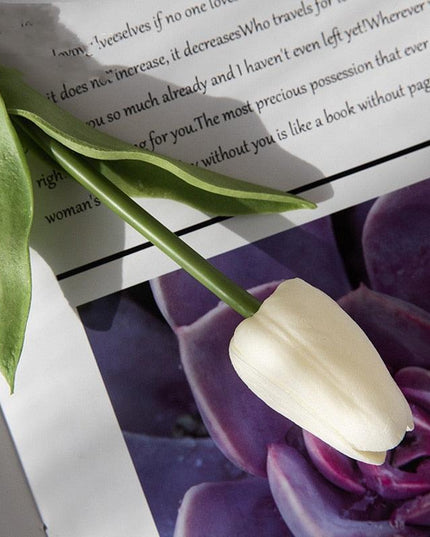 Lifelike 31-Piece Artificial Tulip Arrangement - Colorful Floral Centerpiece