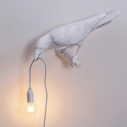 Charming Crow Resin Lamp: Brighten Your Home with Playful Elegance