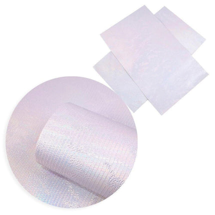 Glistening Holographic Faux Leather Craft Sheets - Perfect for Creative DIY Projects