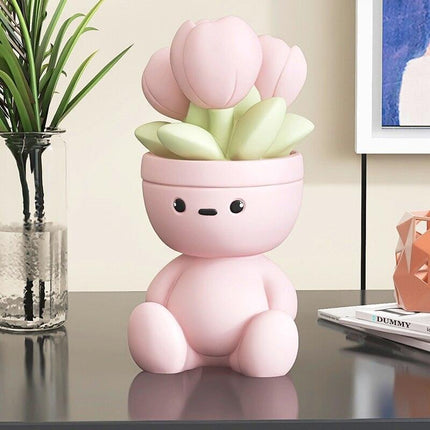 Elegant Resin Tulip Sculptures for Modern Home Decor