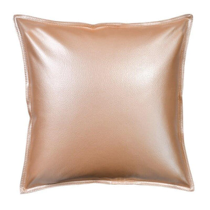 Stylish Faux Leather Cushion Cover - Elegant Accent for Modern Interiors