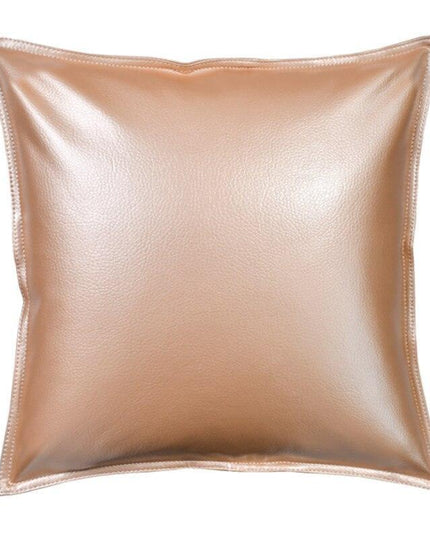 Stylish Faux Leather Cushion Cover - Elegant Accent for Modern Interiors
