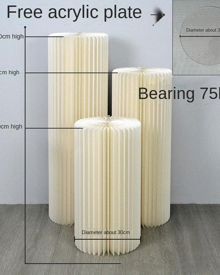 Luxury Wedding Display Pedestal: Circular Stand for Elegant Celebrations