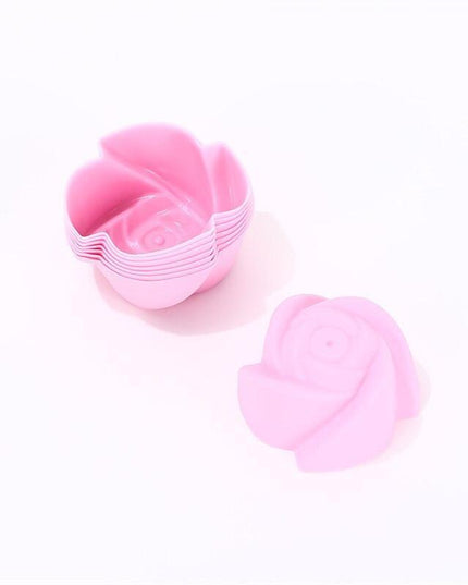 6-Pack Non-Stick Silicone Round Baking Molds for Cupcakes and Muffins